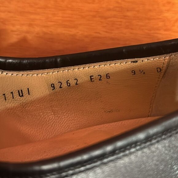 Salvatore Ferragamo Pompei Loafer Black Leather Mens Size 9.5 B - Picture 11 of 11